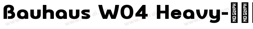 Bauhaus W04 Heavy字体转换